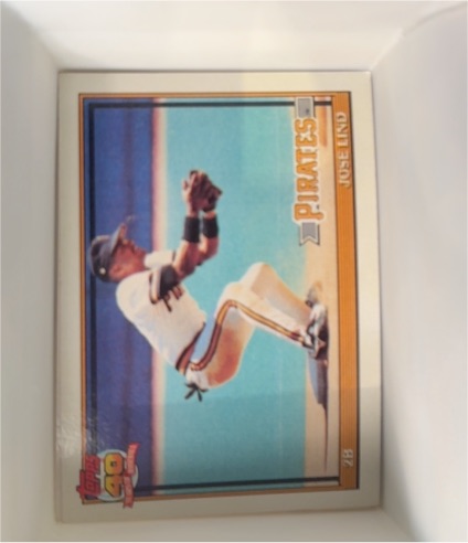 1991 Topps #537 Jose Lind — front