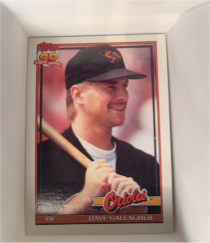 1991 Topps #349 Dave Gallagher — front