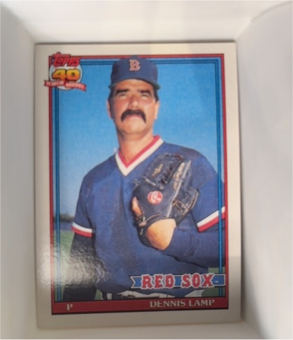 1991 Topps #14 Dennis Lamp — front
