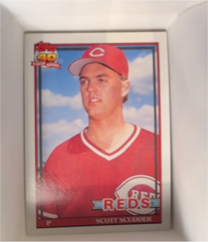 1991 Topps #713 Scott Scudder — front