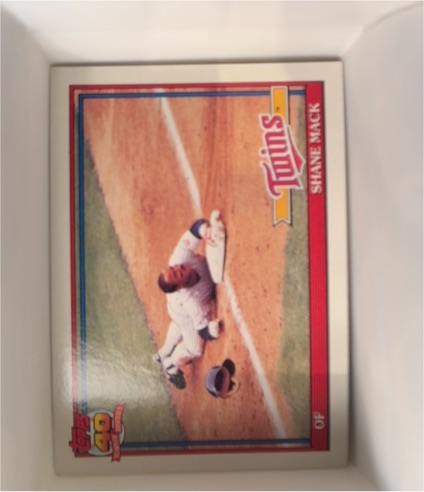 1991 Topps #672 Shane Mack — front