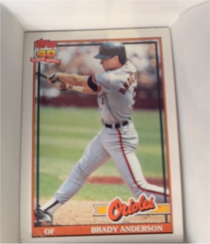 1991 Topps #97 Brady Anderson — front