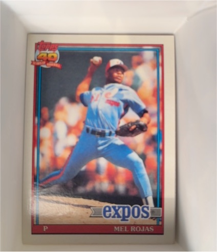 1991 Topps #252 Mel Rojas — front