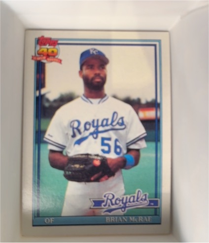1991 Topps #222 Brian McRae — front