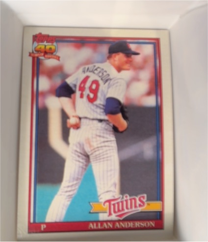 1991 Topps #223 Allan Anderson — front