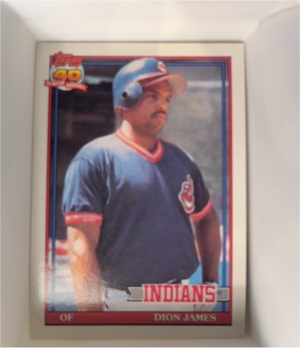 1991 Topps #117 Dion James — front