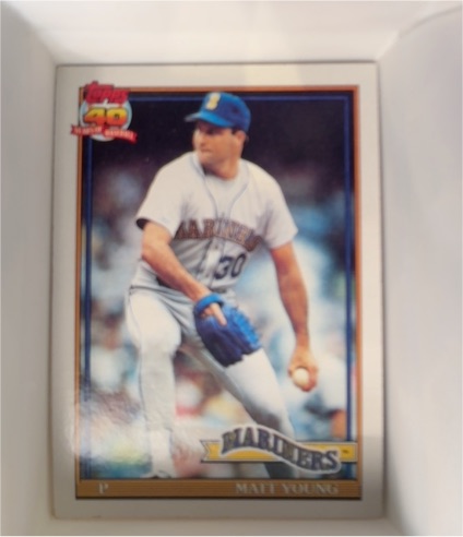 1991 Topps #108 Matt Young — front