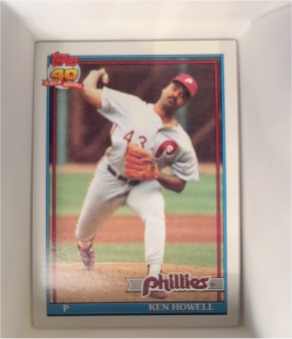 1991 Topps #209 Ken Howell — front