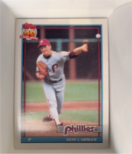 1991 Topps #282 Don Carman — front