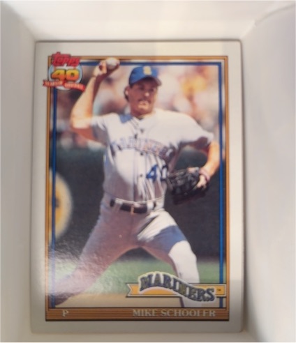 1991 Topps #365 Mike Schooler — front