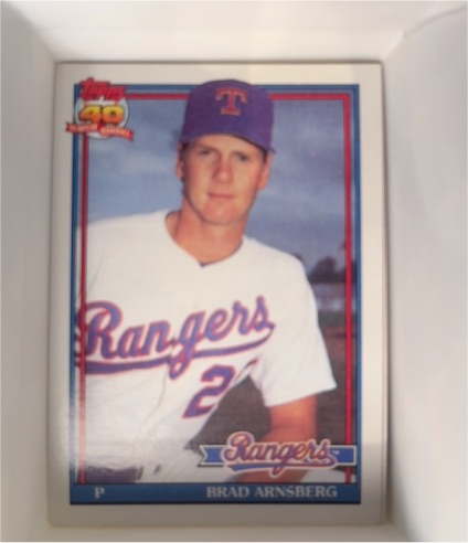 1991 Topps #706 Brad Arnsberg — front