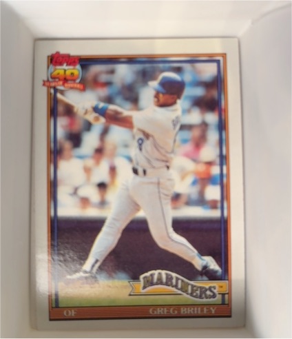 1991 Topps #133 Greg Briley — front