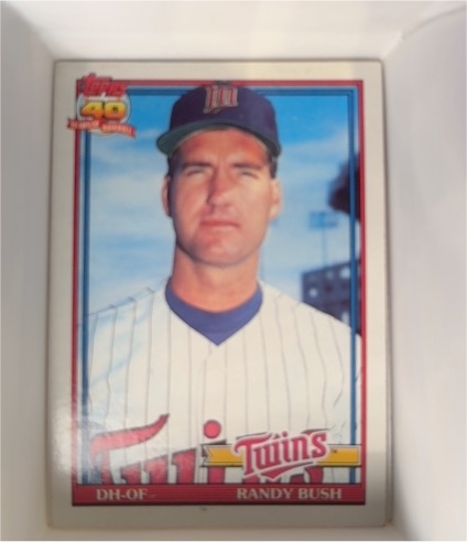 1991 Topps #124 Randy Bush — front