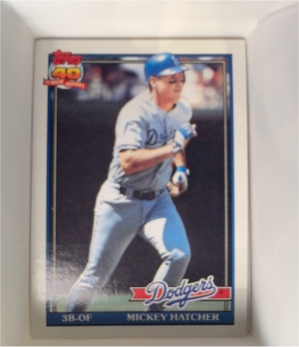 1991 Topps #152 Mickey Hatcher — front