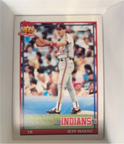 1991 Topps #488 Jeff Manto — front