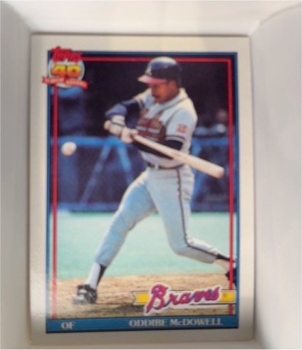 1991 Topps #533 Oddibe McDowell — front