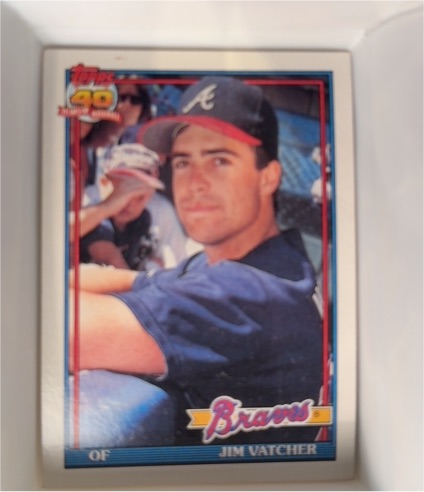 1991 Topps #196 Jim Vatcher — front