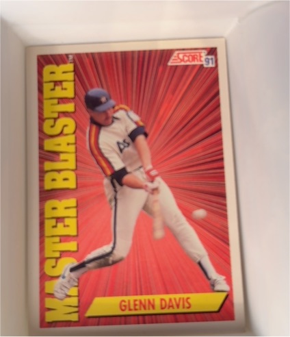 1991 Score #405 Glenn Davis — front