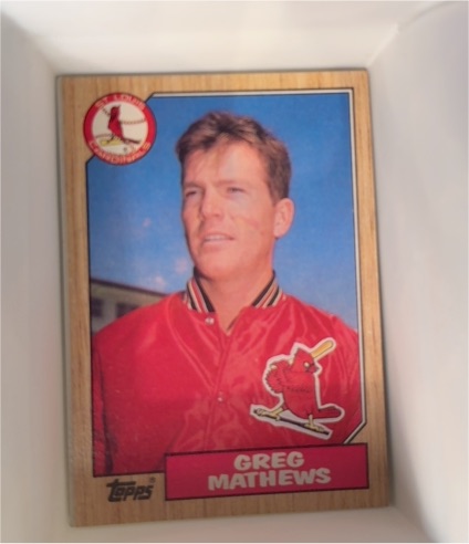 1987 Topps #567 Greg Mathews — front