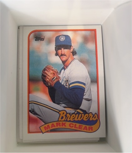 1989 Topps #214 Mark Clear — front