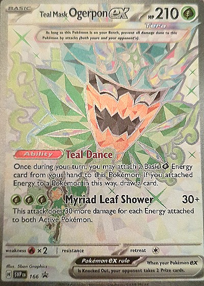 2024 Pokémon Scarlet & Violet Promo #166 Teal Mask Ogerpon ex — front