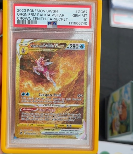 2023 Pokémon SWSH Origin Forme Palkia VSTAR Crown Zenith Secret Rare #GG67 — front