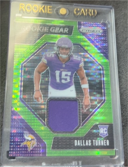2024 Panini Prizm #RG-DTR Dallas Turner Rookie Gear — front