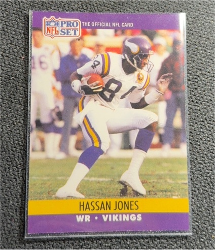 1990 Pro Set #570 Hassan Jones — front
