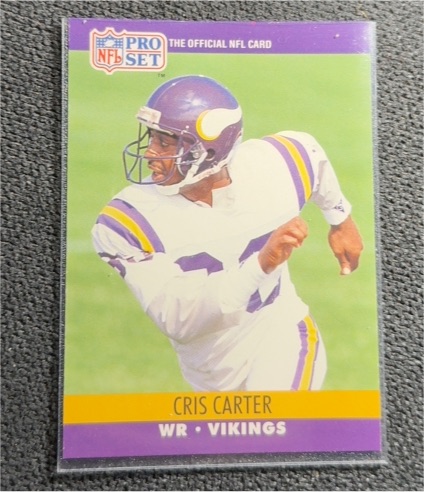 1990 Pro Set #571 Cris Carter — front