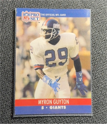 1990 Pro Set #595 Myron Guyton — front