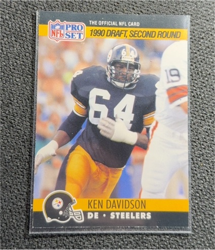 1990 Pro Set #712 Ken Davidson — front