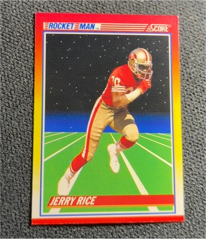 1990 Score #556 Jerry Rice Rocket Man — front