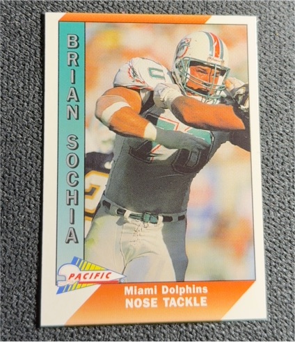 1991 Pacific Football #276 Brian Sochia — front