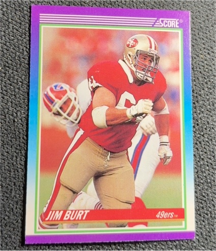 1990 Score #545 Jim Burt — front
