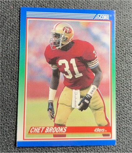 1990 Score #436 Chet Brooks — front