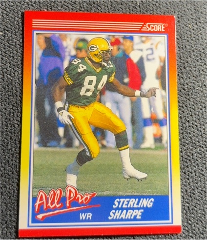 1990 Score #589 Sterling Sharpe — front