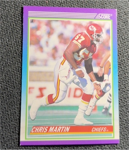 1990 Score #447 Chris Martin — front