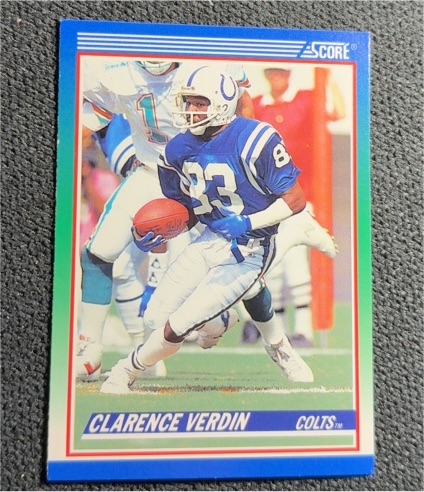 1990 Score #371 Clarence Verdin — front