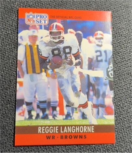 1990 Pro Set #73 Reggie Langhorne — front