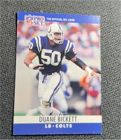 1990 Pro Set #50 Duane Bickett — front