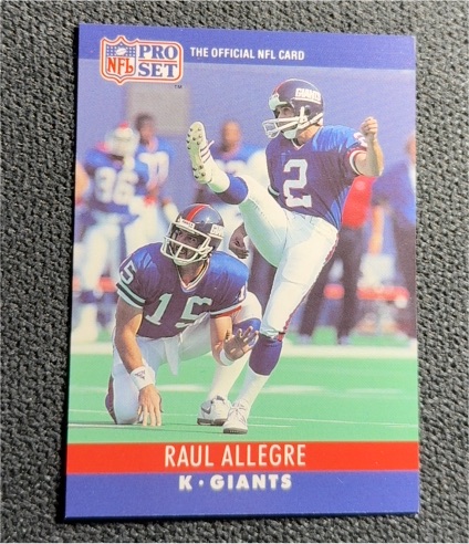 1990 Pro Set #222 Raul Allegre — front