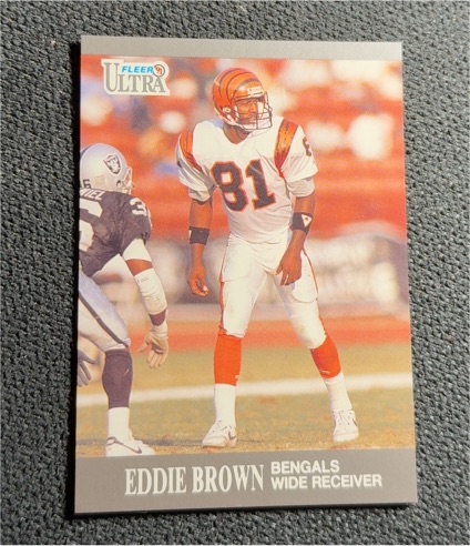 1991 Fleer Ultra #14 Eddie Brown — front