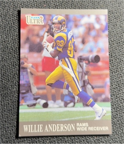 1991 Fleer Ultra #181 Willie Anderson — front