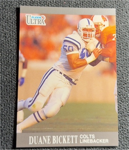 1991 Fleer Ultra #57 Duane Bickett — front