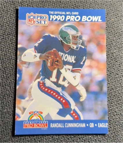 1990 Pro Set #386 Randall Cunningham — front