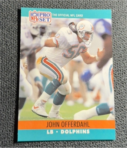 1990 Pro Set #562 John Offerdahl — front