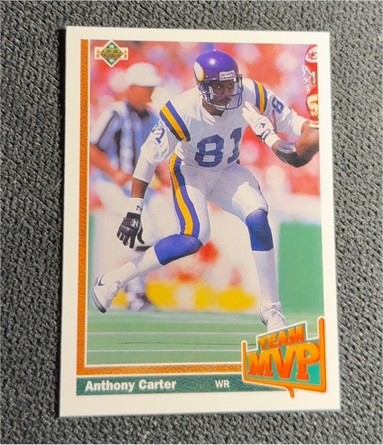 1991 Upper Deck #466 Anthony Carter — front