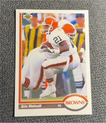 1991 Upper Deck #70 Eric Metcalf — front