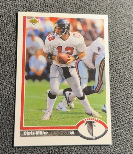 1991 Upper Deck #193 Chris Miller — front