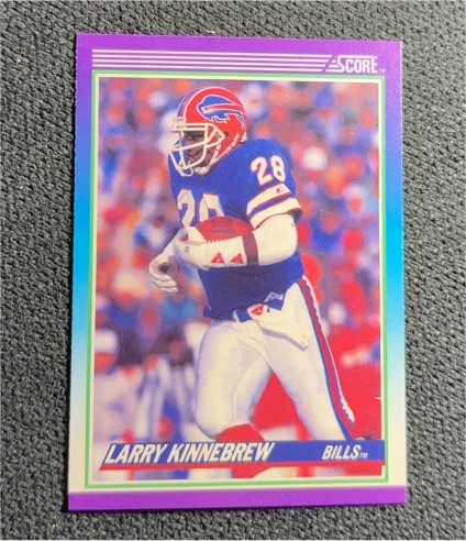 1990 Score #128 Larry Kinnebrew — front
